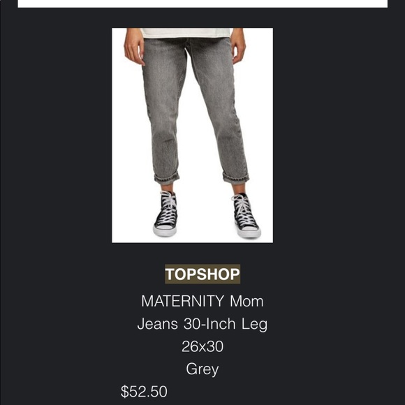 Topshop maternity jeans with elastic waist - Picture 2 of 3